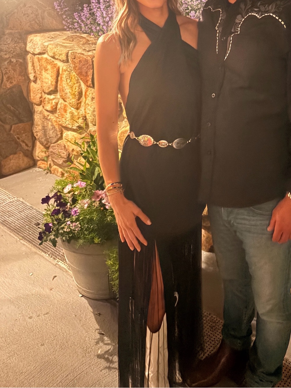 Show Me Your Mumu Black Halter Fringe Jasmine Dress